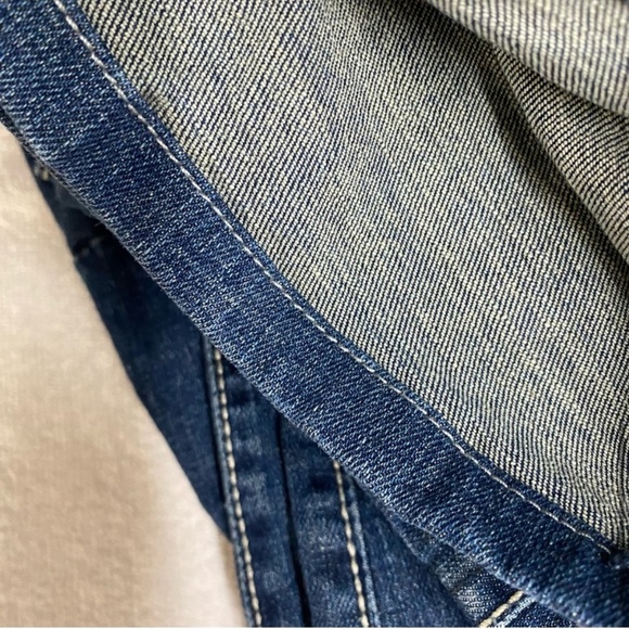 Wrangler Q Baby Med Wash Mid Rise Straight Leg Jeans 7/8 - Picture 8 of 16